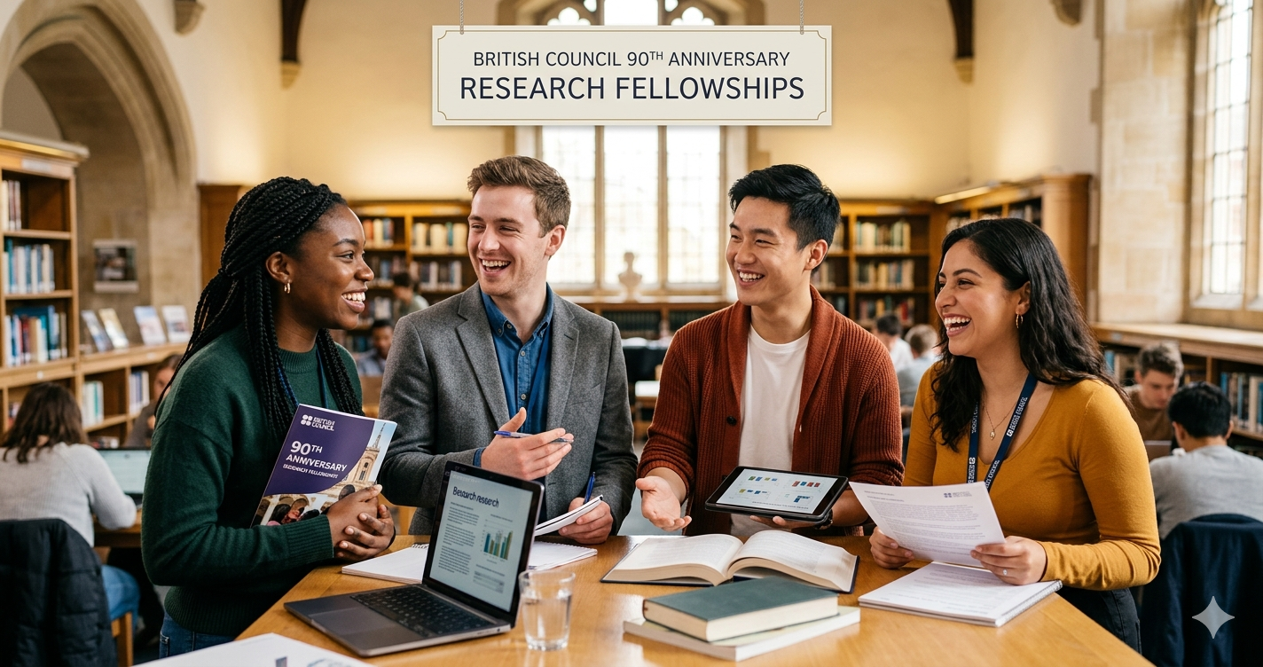 British Council 90th Anniversary Research Fellowships 2027 at the University of Edinburgh